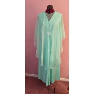 Vintage Mint Green Gown